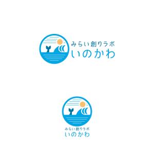 am10_o (am10_o)さんの【南国・徳之島】クジラの見えるコワーキングスペース「みらい創りラボ・いのかわ」のロゴ制作への提案