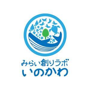 AmeYA (ame008)さんの【南国・徳之島】クジラの見えるコワーキングスペース「みらい創りラボ・いのかわ」のロゴ制作への提案