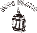 林健太 (kenta884)さんの自然派ワインのカフェバー「Hope Island」のロゴへの提案
