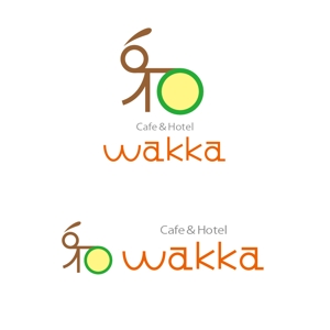 kaya4さんのサイクリスト向け複合施設（宿泊・カフェ等）「Wakka」(わっか)のロゴへの提案