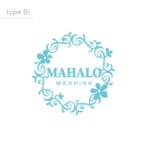 maharo77 (maharo77)さんのハワイウエディングブランド名「MAHALO  WEDDING」のロゴ作成への提案