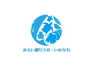 loto (loto)さんの【南国・徳之島】クジラの見えるコワーキングスペース「みらい創りラボ・いのかわ」のロゴ制作への提案