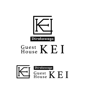 m_mtbooks (m_mtbooks)さんの白川郷「ゲストハウスKEI」のロゴへの提案