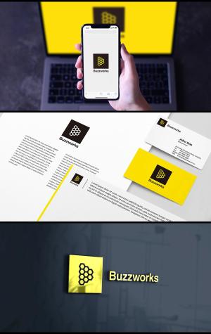 SakutaDesign (Saku-TA)さんの社内研究開発チーム「Buzzworks」のロゴへの提案