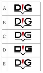 waami01 (waami01)さんのウェブ広告メディア「DIG」のロゴへの提案