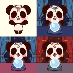 umetamon (umetamon)さんの【ゲーム用】パンダをモチーフにしたマスコットキャラクターのデザインへの提案