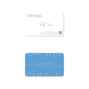 小林　理 (kobayashi38)さんのパーソナルスタイリストの会社「C＆R Style」の名刺デザインへの提案