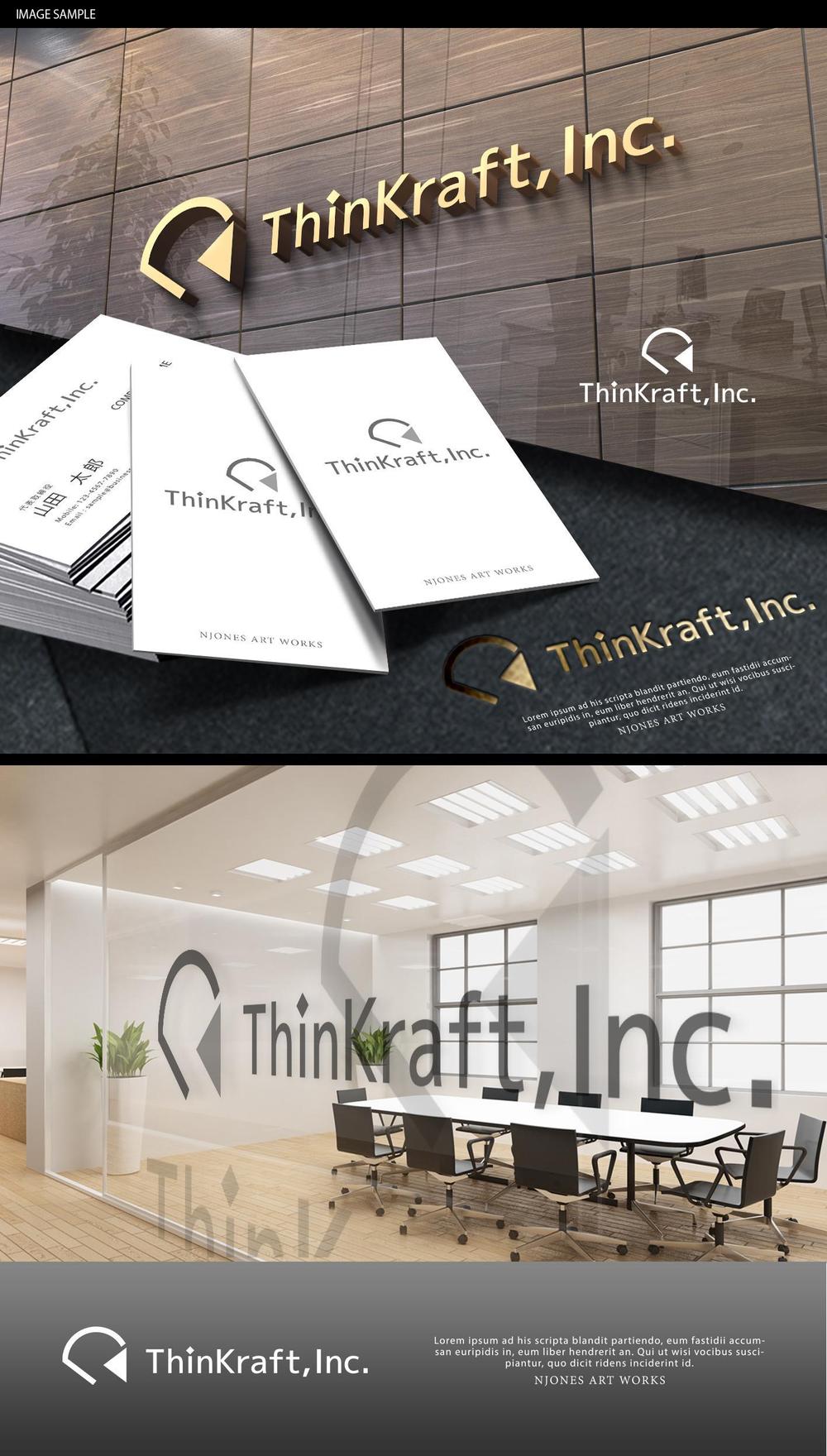 会社ロゴ作成 / インターネット企業「ThinKraft, Inc.」のロゴ作成