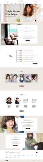 岡部凛@web・UI/UXデザイナー (dddoyobbb)さんの【新規サイト立ち上げ】ヘアサロンサイトのTOPページデザインを募集します！！への提案