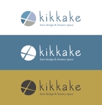 artwork (artworkbox)さんの新規オープン美容室「kikkake hair design & beauty space 」のロゴへの提案