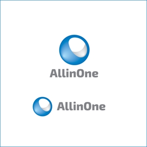 queuecat (queuecat)さんのシステム開発会社 AllinOne(オールインワン) のロゴ作成依頼への提案