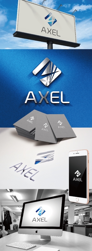 k_31 (katsu31)さんの株式会社AXELのロゴ作成への提案