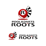 awn (awn_estudio)さんの「POOL&DARTS CAFE ROOTS またはPool&Darts Cafe Roots」のロゴ作成への提案