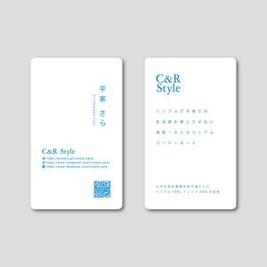 TYPOGRAPHIA (Typograph)さんのパーソナルスタイリストの会社「C＆R Style」の名刺デザインへの提案