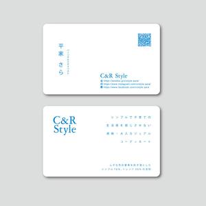 TYPOGRAPHIA (Typograph)さんのパーソナルスタイリストの会社「C＆R Style」の名刺デザインへの提案