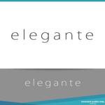 Innocent public tree (nekosu)さんのレディースアパレルブランド「elegante」のロゴデザインへの提案