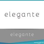 Innocent public tree (nekosu)さんのレディースアパレルブランド「elegante」のロゴデザインへの提案