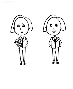 krchingさんの求人サイト「ジョブカロリ」の公式キャラクター「カロリーナ（女の子）」「くま」のキャラクターデザインへの提案