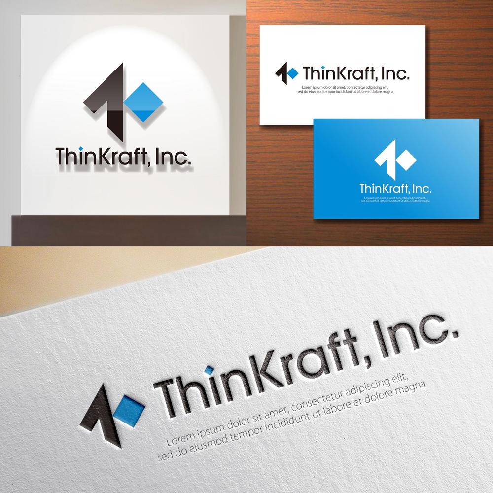 会社ロゴ作成 / インターネット企業「ThinKraft, Inc.」のロゴ作成