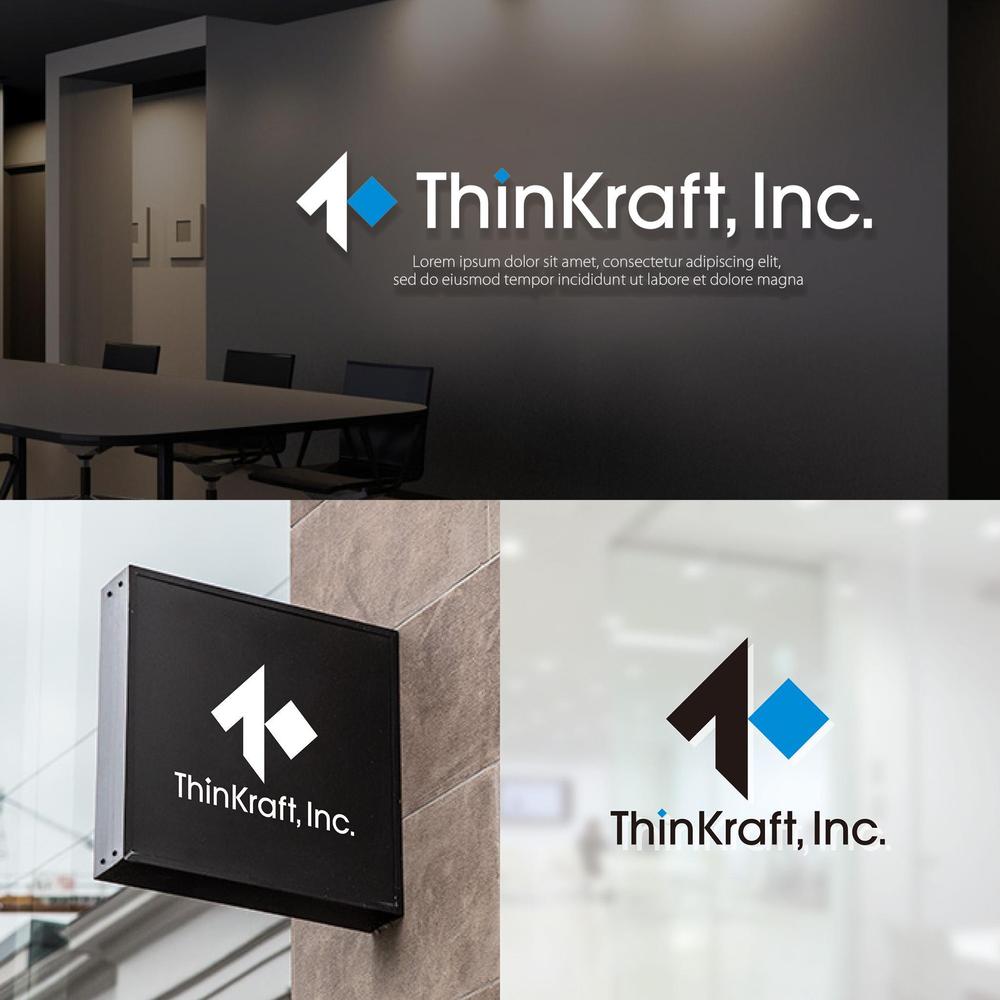 会社ロゴ作成 / インターネット企業「ThinKraft, Inc.」のロゴ作成