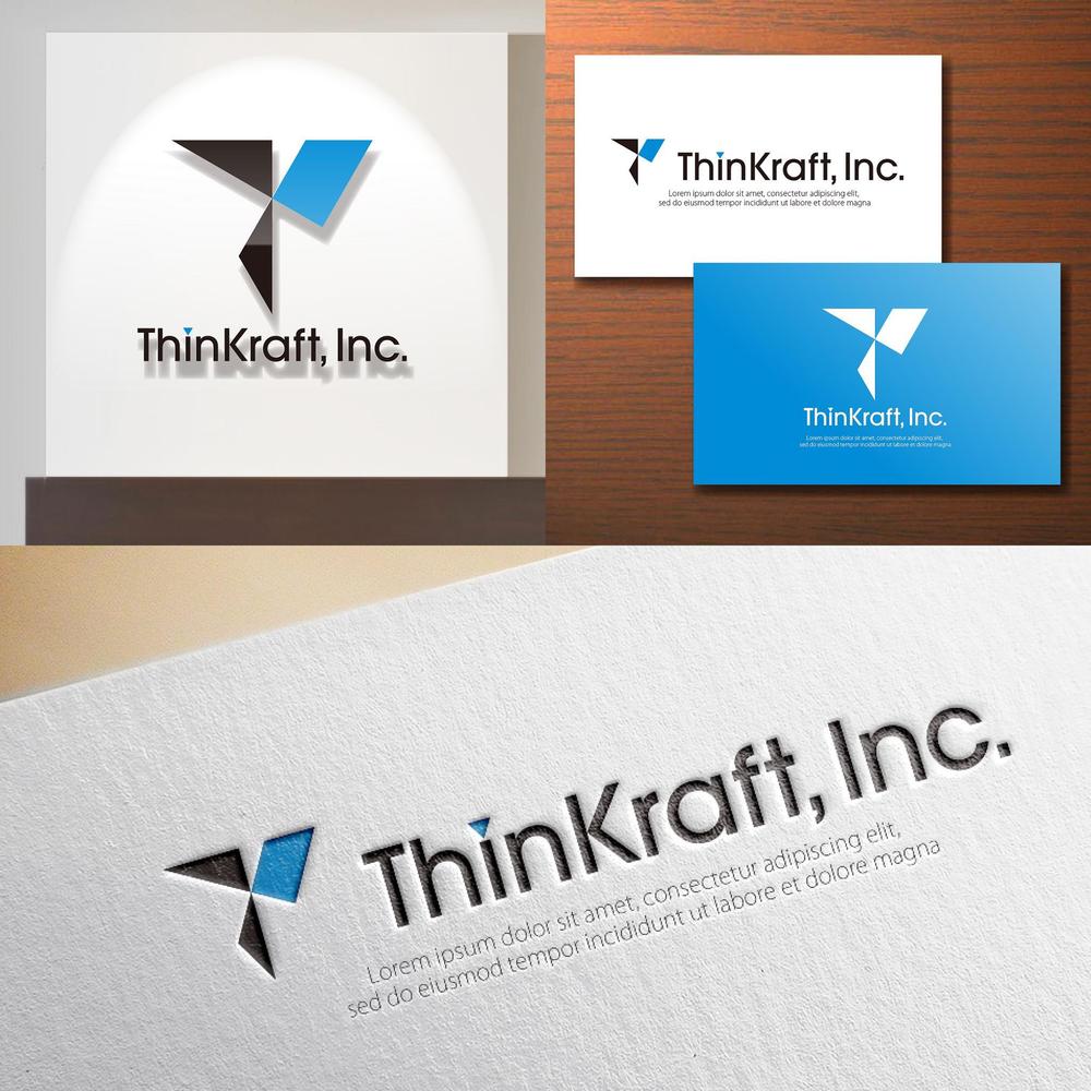 会社ロゴ作成 / インターネット企業「ThinKraft, Inc.」のロゴ作成