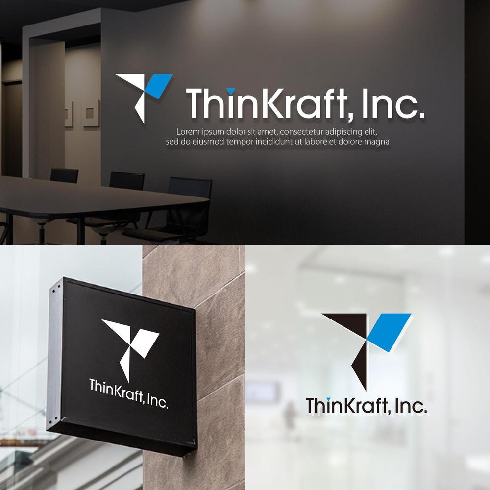 会社ロゴ作成 / インターネット企業「ThinKraft, Inc.」のロゴ作成