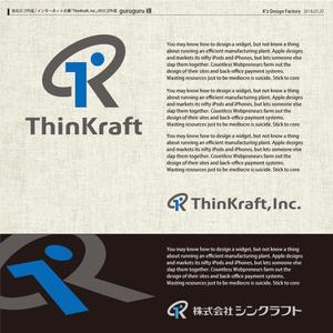 K'z Design Factory (kzdesign)さんの会社ロゴ作成 / インターネット企業「ThinKraft, Inc.」のロゴ作成への提案