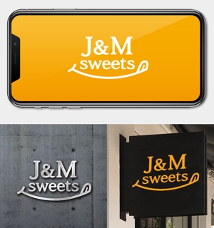 utamaru (utamaru)さんのスイーツショップ　J＆M sweets　のロゴへの提案