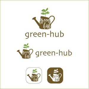 queuecat (queuecat)さんの家庭菜園向け「green-hub」のロゴへの提案