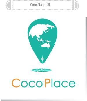 arc design (kanmai)さんの写真から今行きたい場所を探せる新しい地域情報アプリ「Coco Place」のロゴへの提案