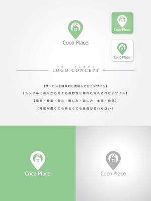 hiradate (hiradate)さんの写真から今行きたい場所を探せる新しい地域情報アプリ「Coco Place」のロゴへの提案