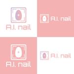 poppper (torifup)さんの自動ネイルマシンでの施術を専門としたネイルサロン「AI nail」のロゴへの提案