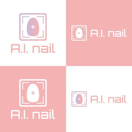 poppper (torifup)さんの自動ネイルマシンでの施術を専門としたネイルサロン「AI nail」のロゴへの提案