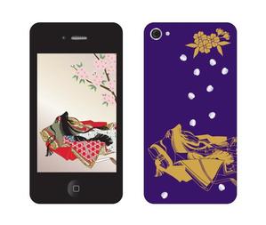 shin (shin)さんの伝統工芸：蒔絵iPhoneカバー用のイラスト制作への提案