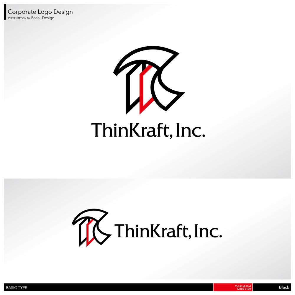 会社ロゴ作成 / インターネット企業「ThinKraft, Inc.」のロゴ作成