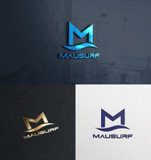 utamaru (utamaru)さんのサーフショップ『MAU SURF』のロゴへの提案