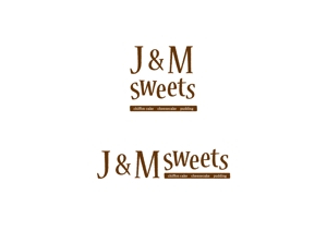 littletree (littletree_1211)さんのスイーツショップ　J＆M sweets　のロゴへの提案