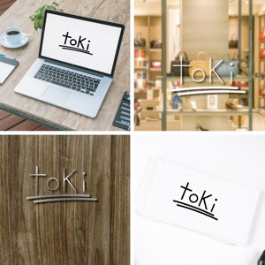 コトブキヤ (kyo-mei)さんの美容室2店舗目オープン「toki」のロゴデザイン依頼への提案