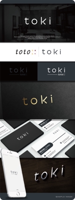 maharo77 (maharo77)さんの美容室2店舗目オープン「toki」のロゴデザイン依頼への提案