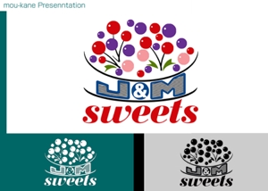 ＭＯＵ－ＫＡＮＥ (mou-kane)さんのスイーツショップ　J＆M sweets　のロゴへの提案