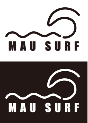 tana-556さんのサーフショップ『MAU SURF』のロゴへの提案