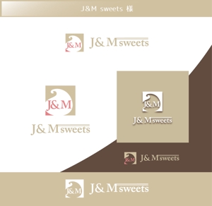 FISHERMAN (FISHERMAN)さんのスイーツショップ　J＆M sweets　のロゴへの提案