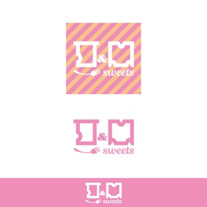 ArtStudio MAI (minami-mi-natz)さんのスイーツショップ　J＆M sweets　のロゴへの提案