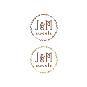  K-digitals (K-digitals)さんのスイーツショップ　J＆M sweets　のロゴへの提案