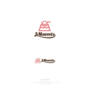onesize fit’s all (onesizefitsall)さんのスイーツショップ　J＆M sweets　のロゴへの提案