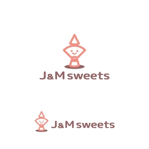 yellow_frog (yellow_frog)さんのスイーツショップ　J＆M sweets　のロゴへの提案