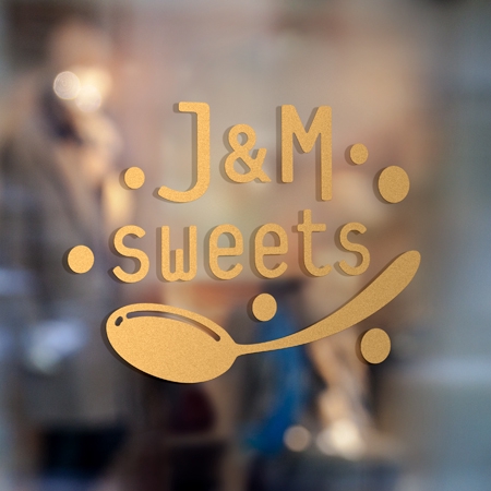 wawamae (wawamae)さんのスイーツショップ　J＆M sweets　のロゴへの提案