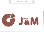 arc design (kanmai)さんのスイーツショップ　J＆M sweets　のロゴへの提案