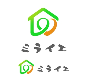 ぽんぽん (haruka322)さんの有料老人ホーム「ミライエ（未来・家）」のロゴへの提案