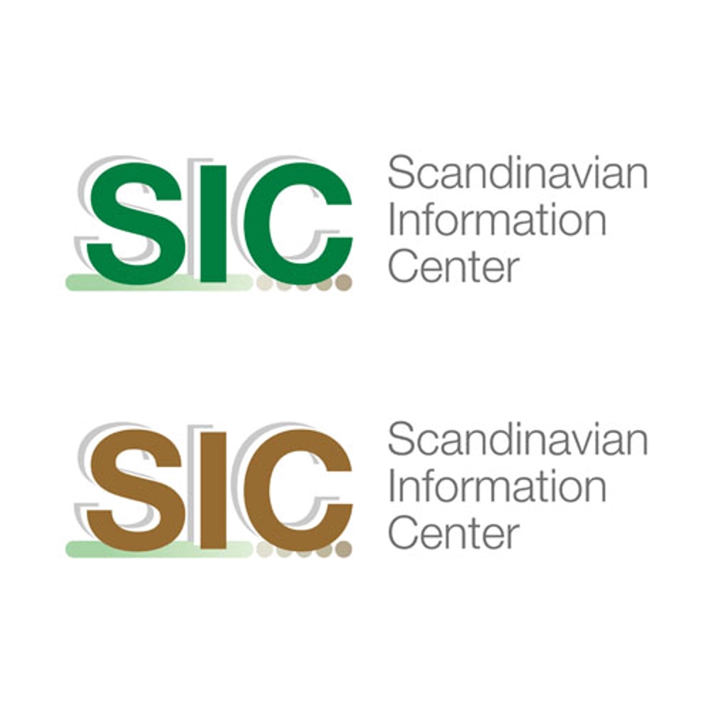 「SIC　（Scandinavian Information Center)」のロゴ作成
